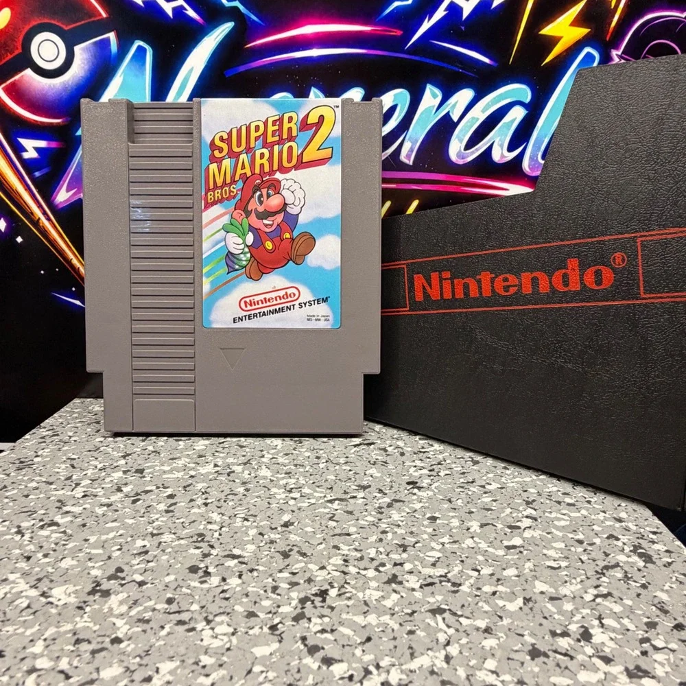 Super Mario Bros 2 Nintendo NES Game Cartridge NES-MW-USA with Dust Sleeve